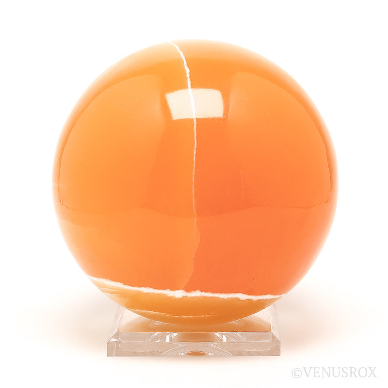 Orange Calcite Sphere from Utah, USA | Venusrox