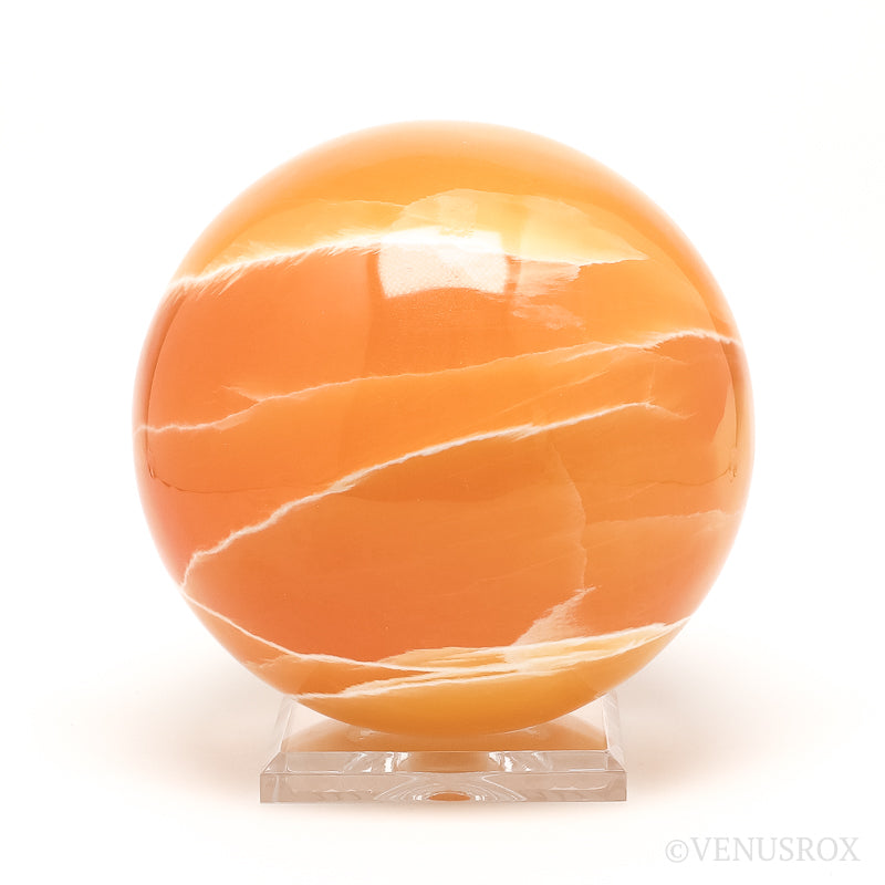 Orange Calcite Sphere from Utah, USA | Venusrox