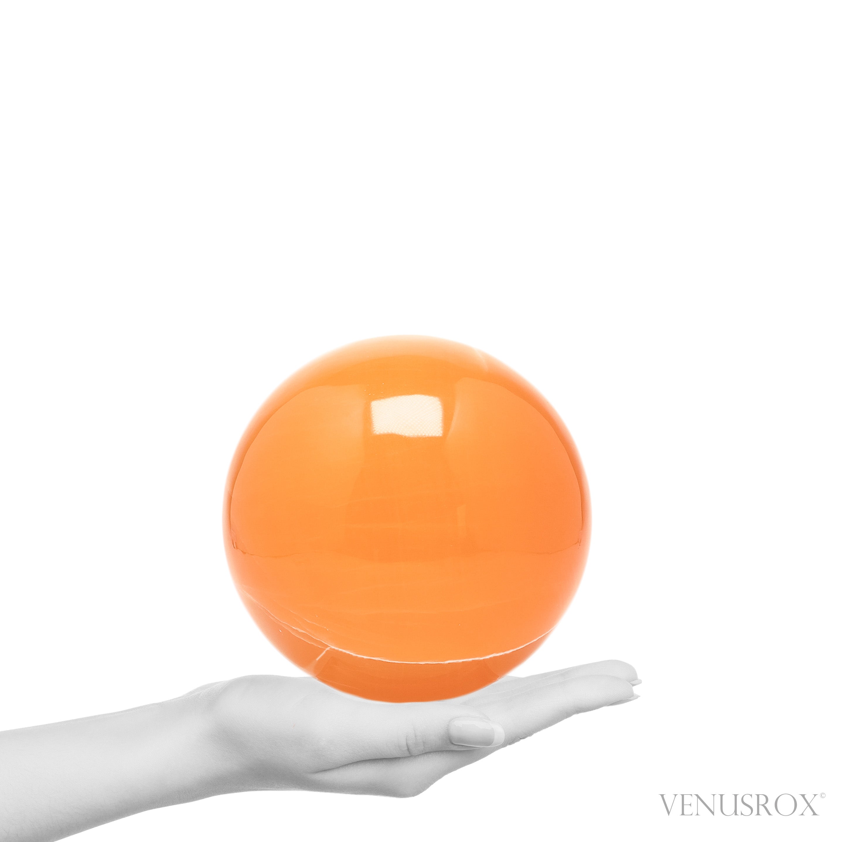 Orange Calcite Sphere from Utah, USA | Venusrox