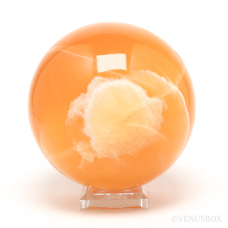 Orange Calcite Sphere from Utah, USA | Venusrox