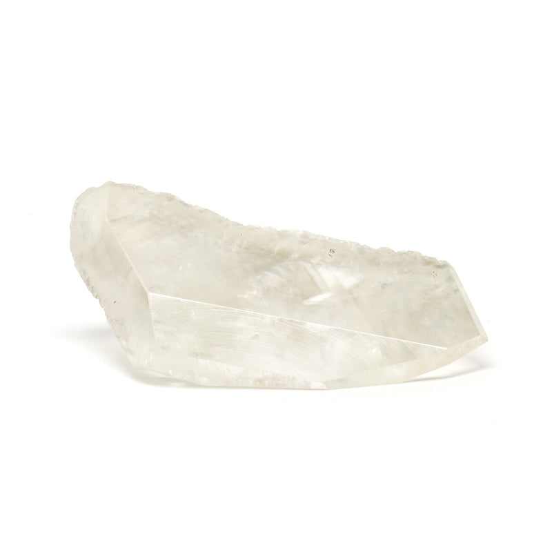Calcite with Okenite Part Polished/Part Natural Crystal from India | Venusrox