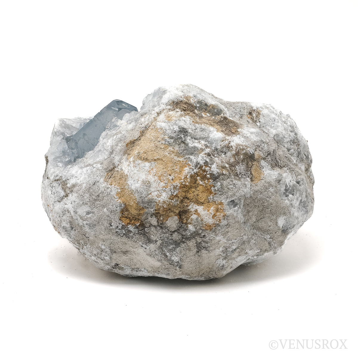 Blue Celestite on Matrix Natural Cluster from Madagascar | Venusrox