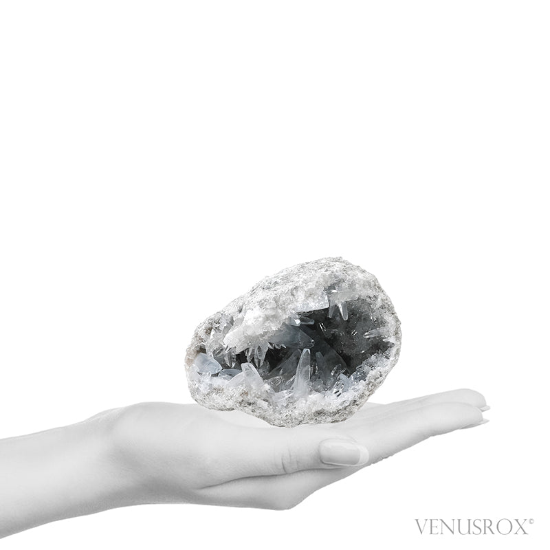 Blue Celestite on Matrix Natural Cluster from Madagascar | Venusrox