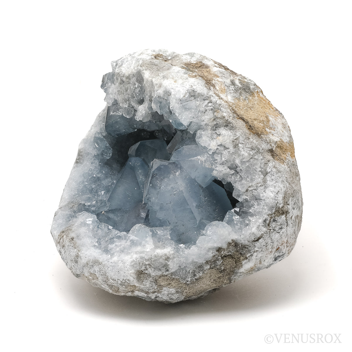 Blue Celestite on Matrix Natural Cluster from Madagascar | Venusrox