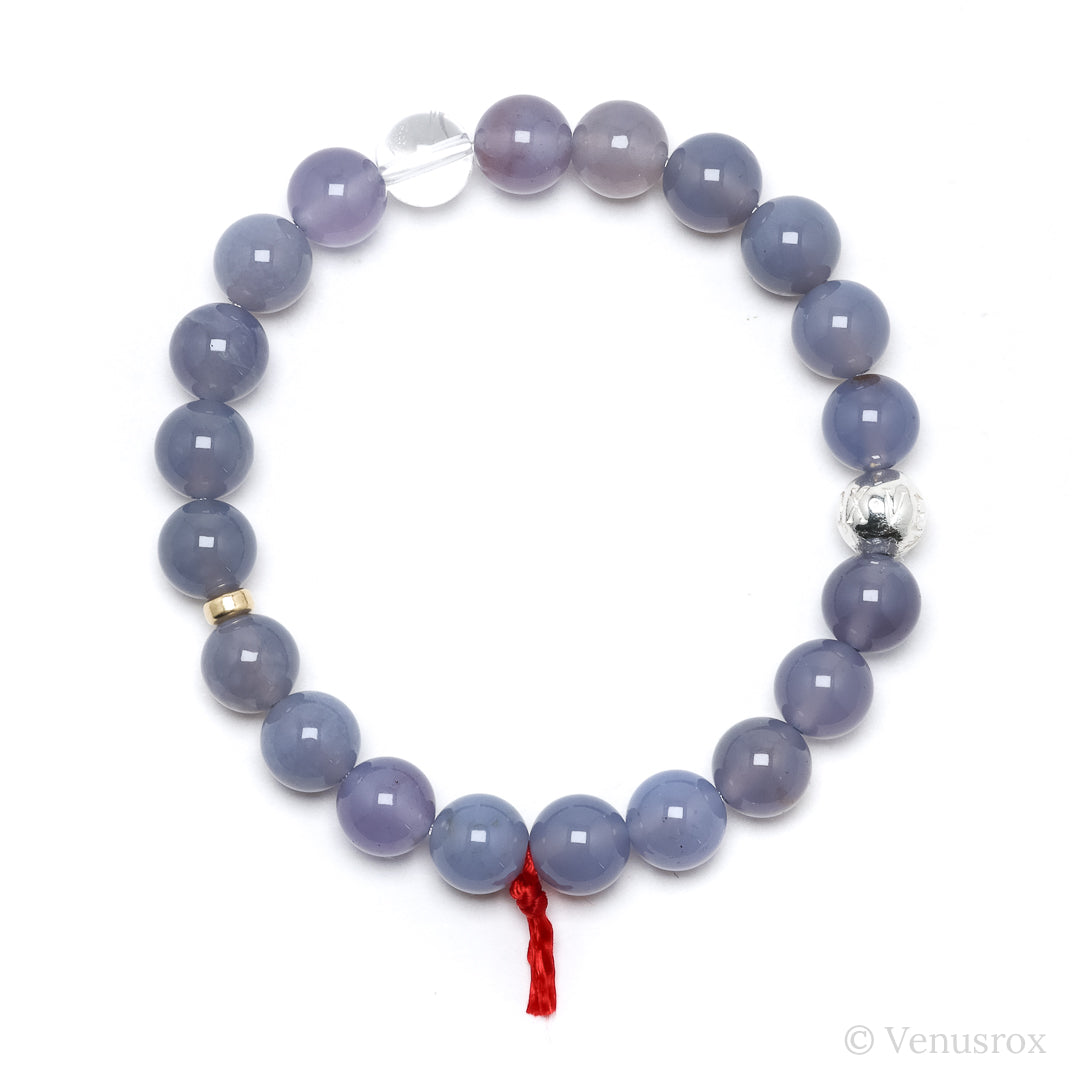 Blue Chalcedony Bracelet from Malawi | Venusrox