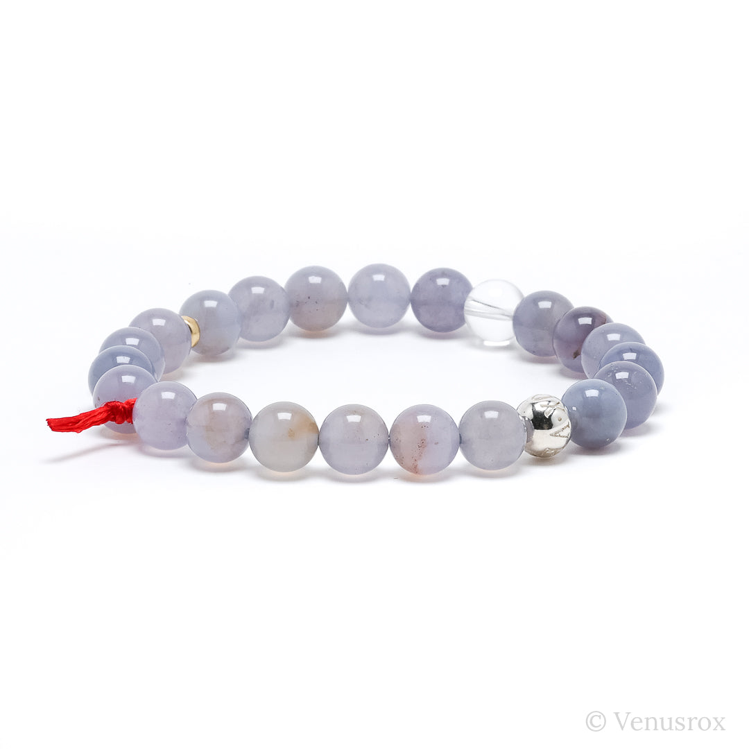 Blue Chalcedony Bracelet from Malawi | Venusrox