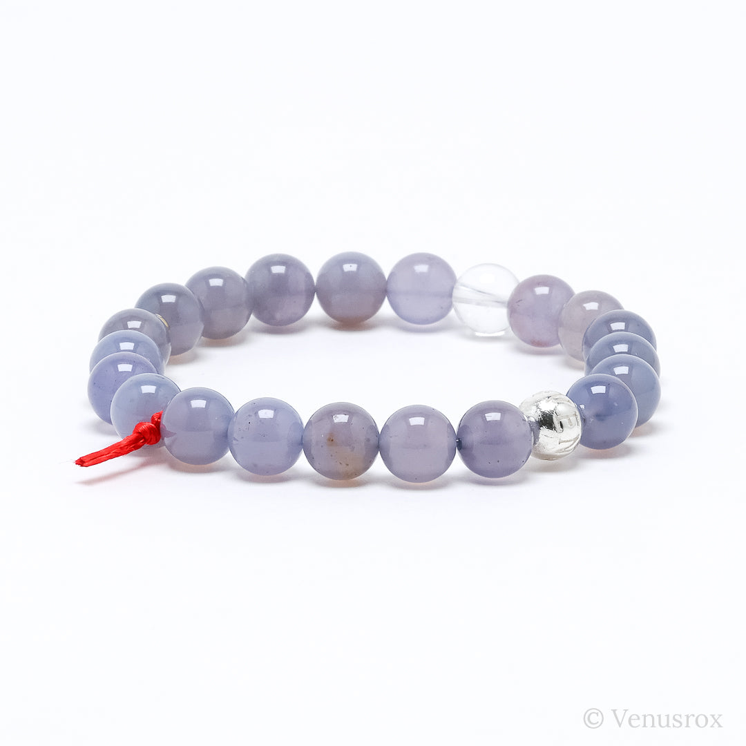 Blue Chalcedony Bracelet from Malawi | Venusrox