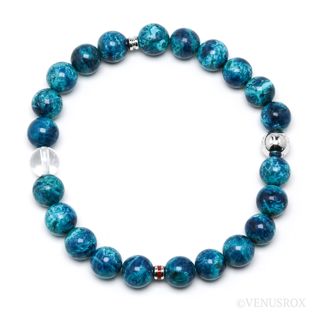 Chrysocolla with Shattuckite Bracelet from Peru | Venusrox