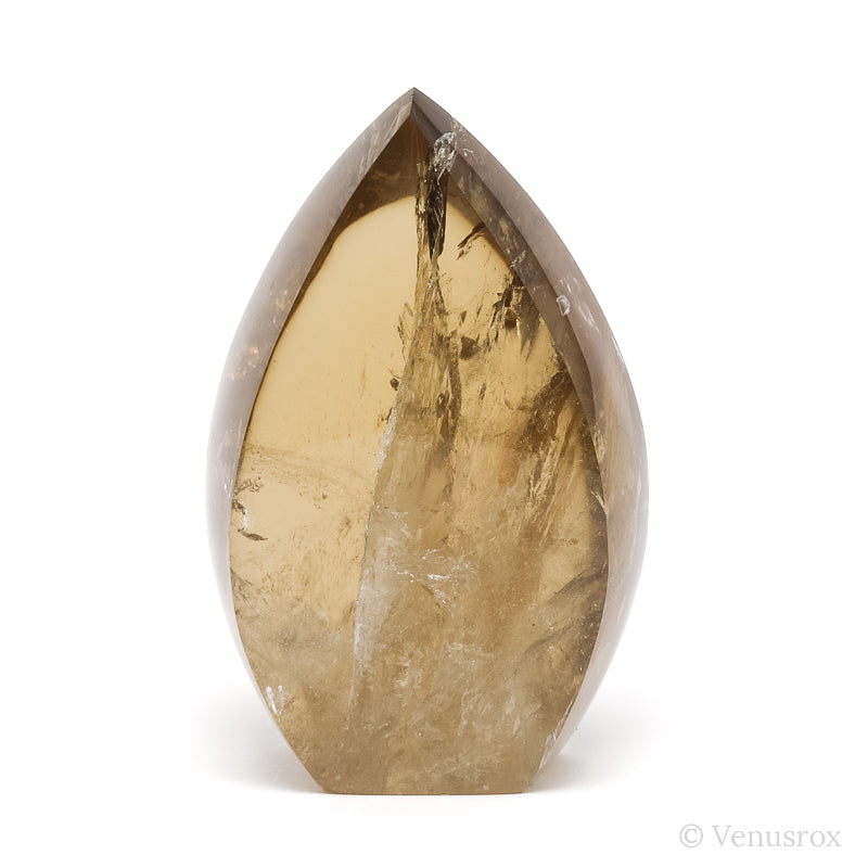 Natural Citrine Polished Flame from Brazil | Venusrox