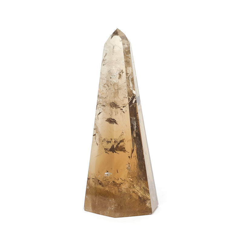 Naturally coloured 'Cognac' Citrine Polished Point from Brazil | Venusrox