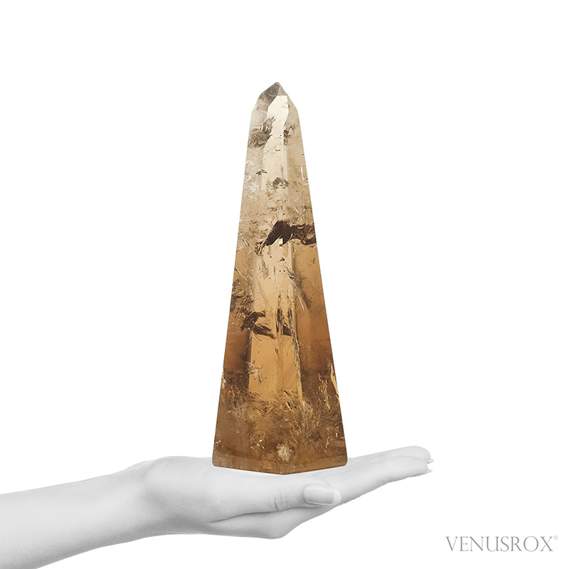 Naturally coloured 'Cognac' Citrine Polished Point from Brazil | Venusrox