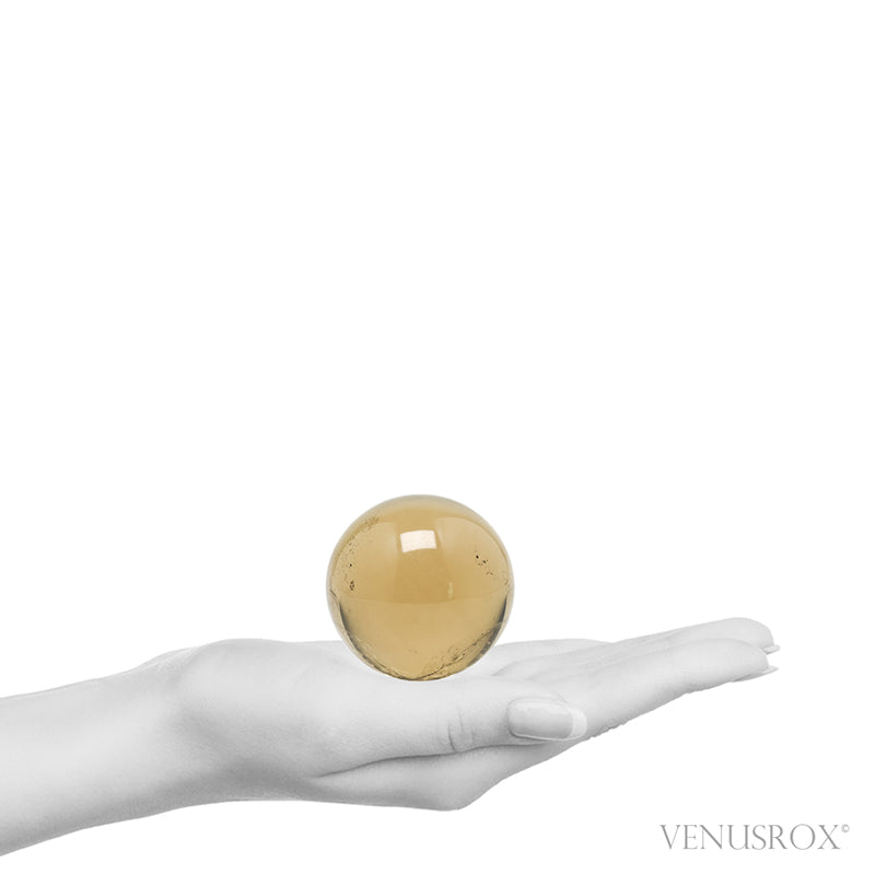 Naturally coloured Citrine Polished Sphere from Madagascar | Venusrox