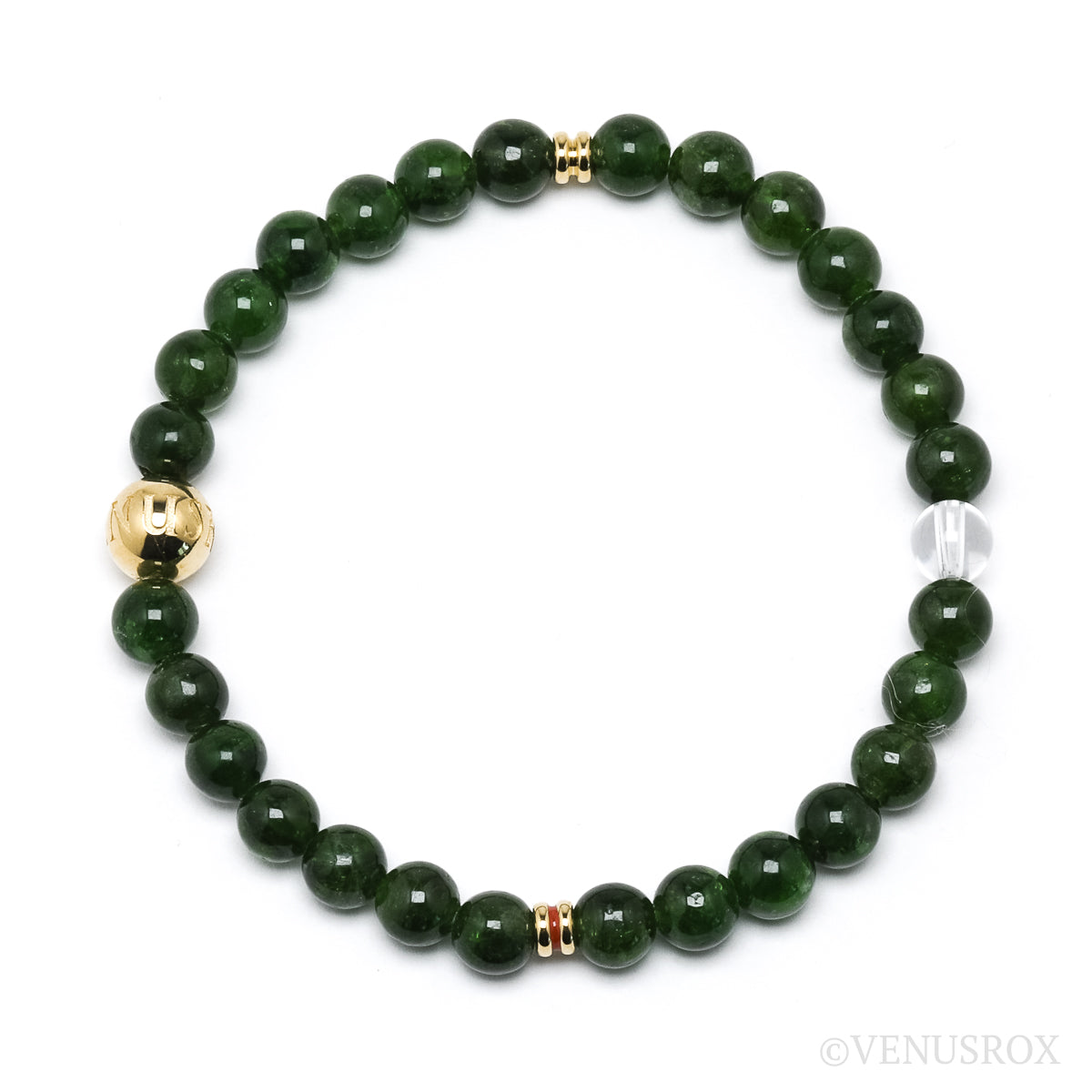 Chrome Diopside Bracelet from Russia | Venusrox