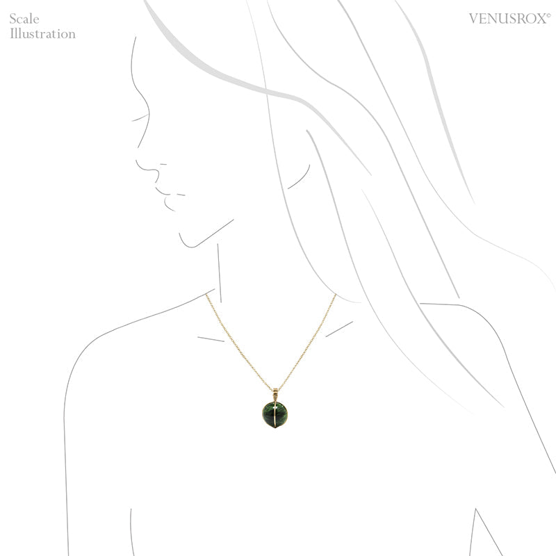 Chrome Diopside Polished Crystal Pendant from Russia | Venusrox