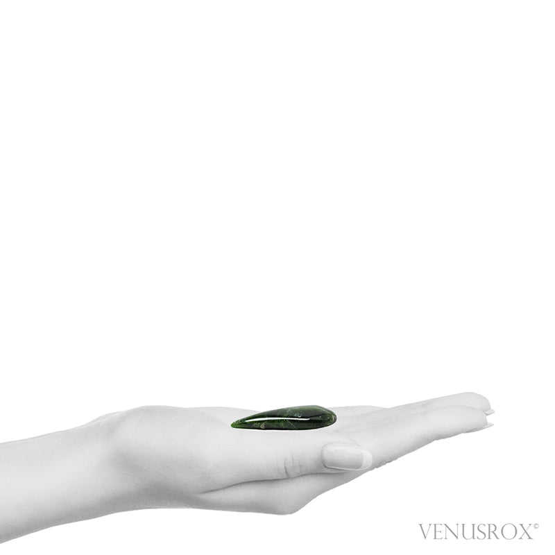 Chrome Diopside Polished Crystal from Sakha, Siberia, Russia | Venusrox