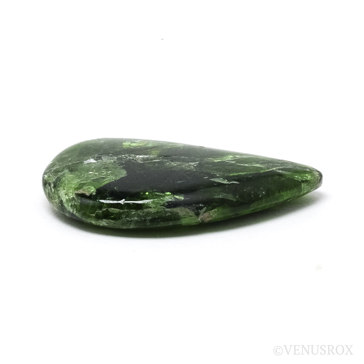 Chrome Diopside Polished Crystal from Sakha, Siberia, Russia | Venusrox