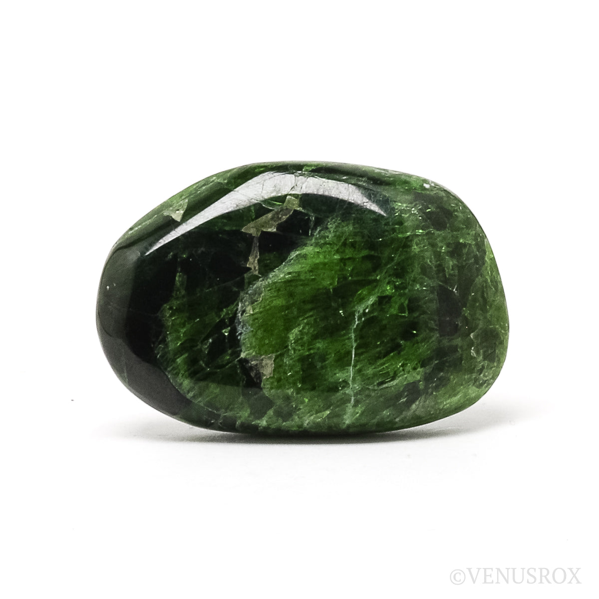 Chrome Diopside Polished Crystal from Sakha, Siberia, Russia | Venusrox