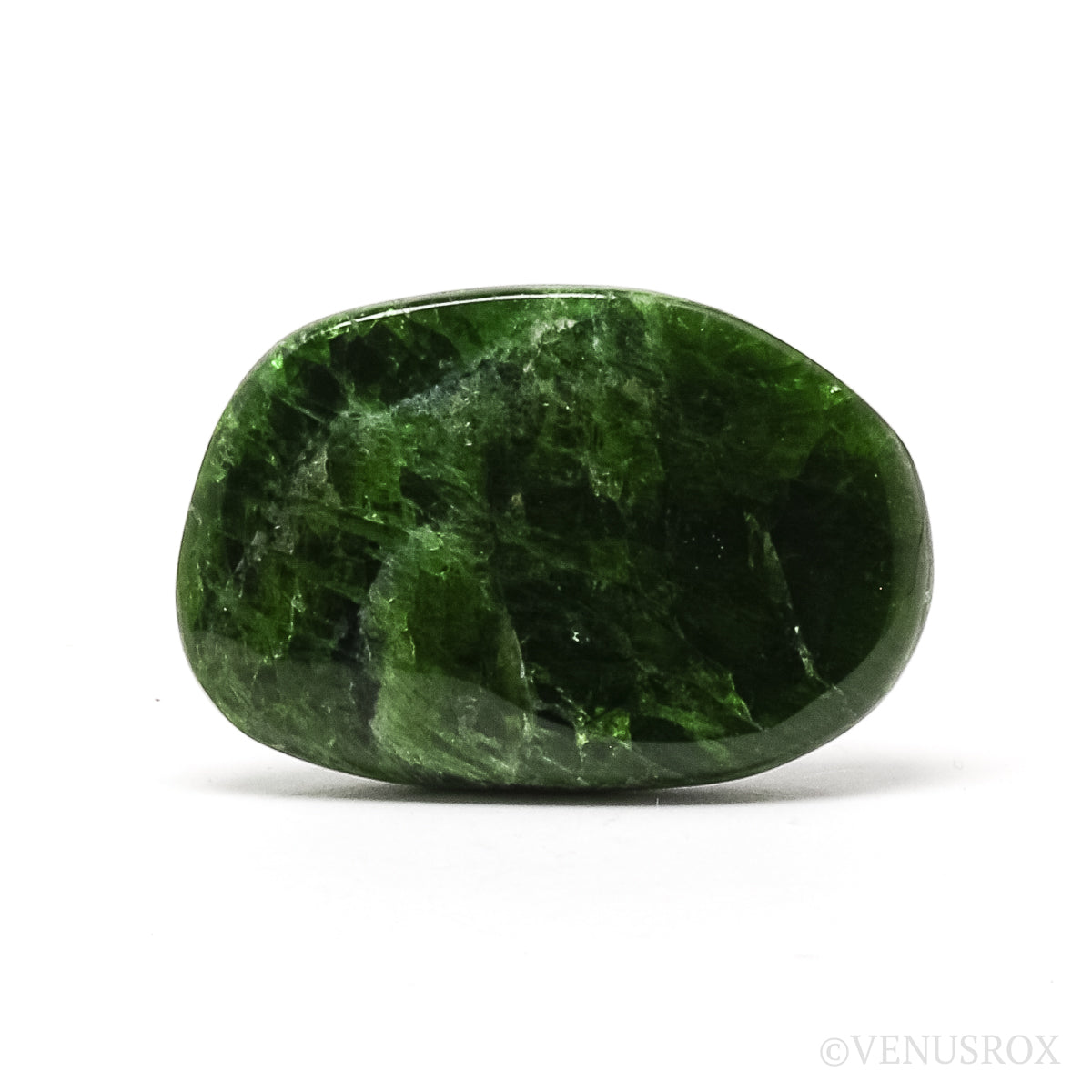 Chrome Diopside Polished Crystal from Sakha, Siberia, Russia | Venusrox