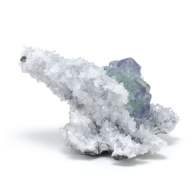 Fluorite on Quartz Natural Crystal from the Xia Yang Mine, Xia Yang City, Yongchun Co., Quanzhou, Fujian, China | Venusrox