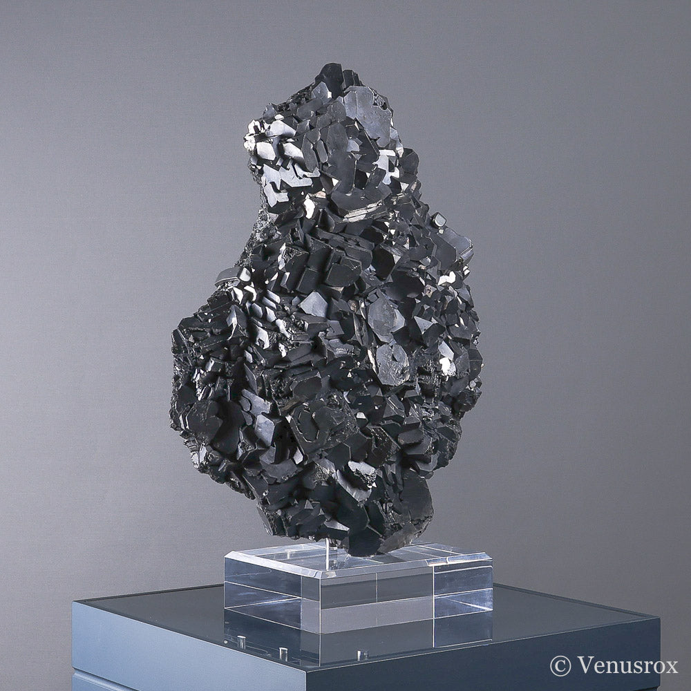 GALENA WITH PYRITE NATURAL CLUSTER - POLISHED CRYSTALS