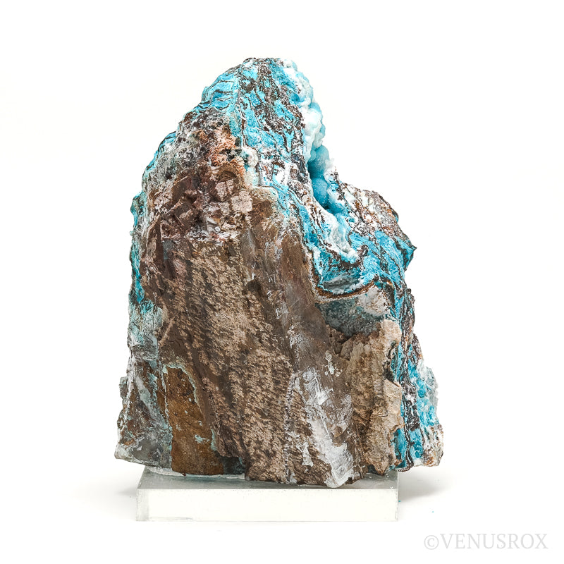 An exceptionally beautiful Gem Silica & Chrysocolla with Quartz on Calcite & Matrix Natural Crystal from the Lily Mine, Pisco Umay, Ica, Peru | Venusrox