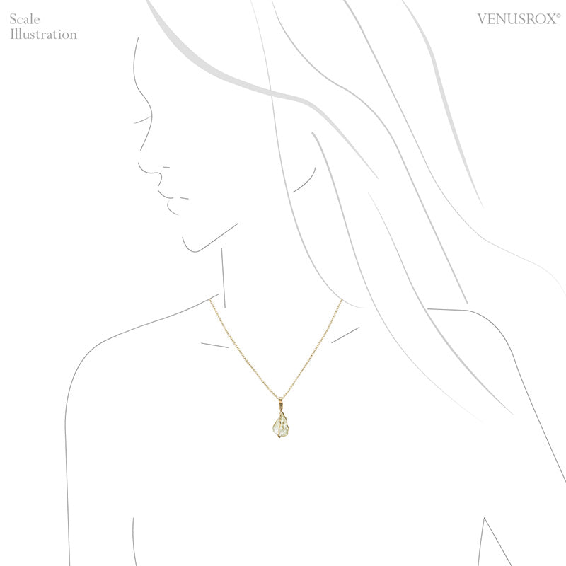 Heliodor Pendant wrapped in 18Kt Gold from Ukraine | Venusrox