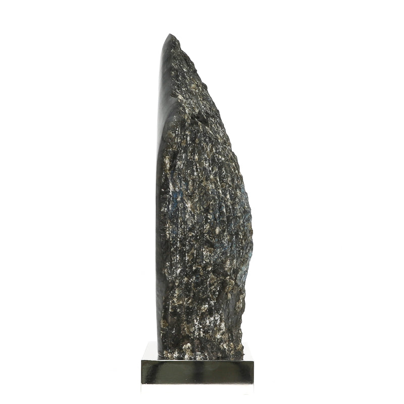 Labradorite Part Polished/Part Natural Freeform from Madagascar mounted on a bespoke stand | Venusrox