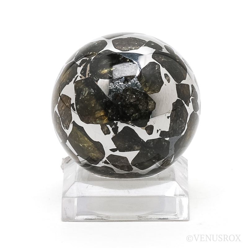 METEORITE (SEYMCHAN PALLASITE) SPHERE - METEORITES