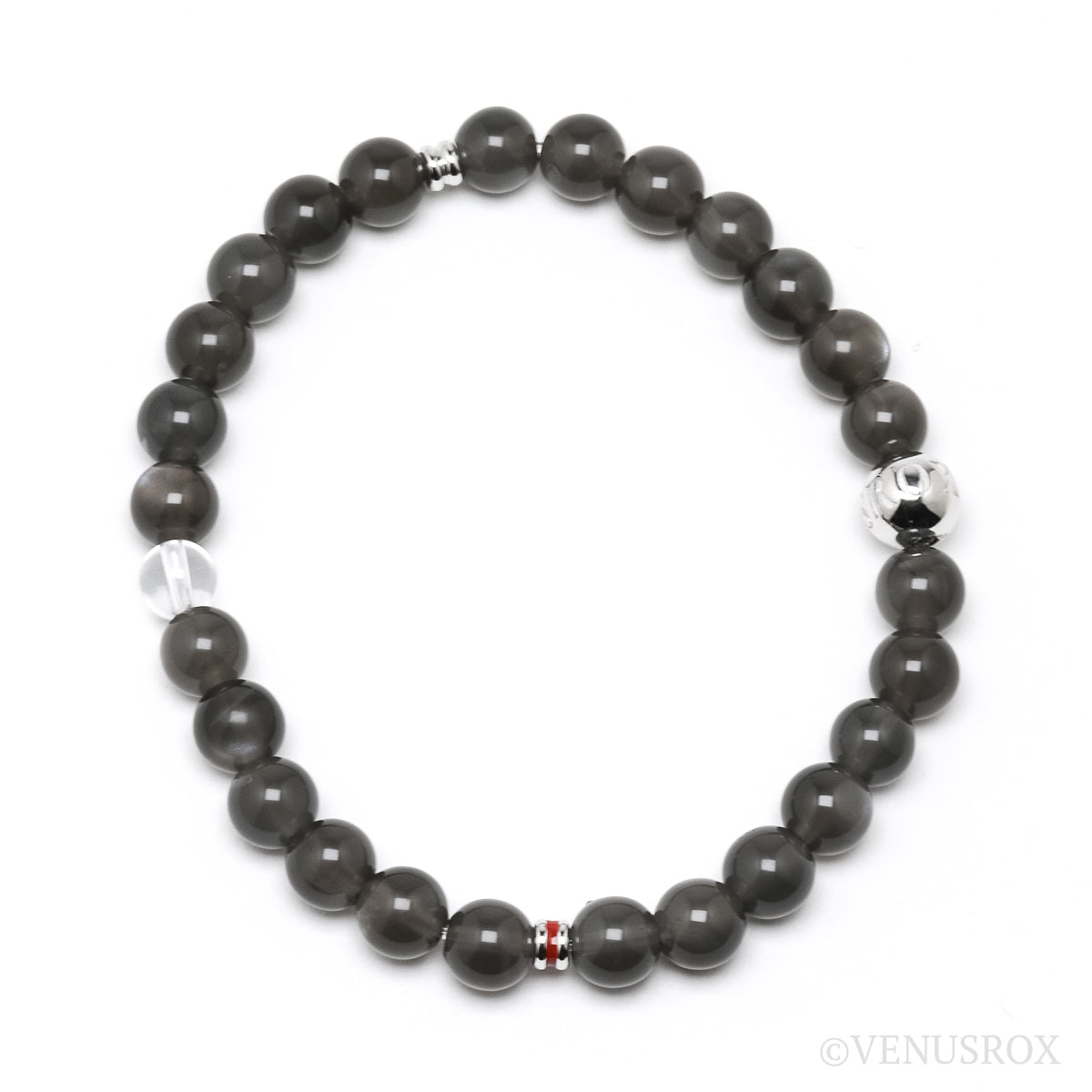 MOONSTONE (BLACK) BRACELET PLATINUM - BRACELETS