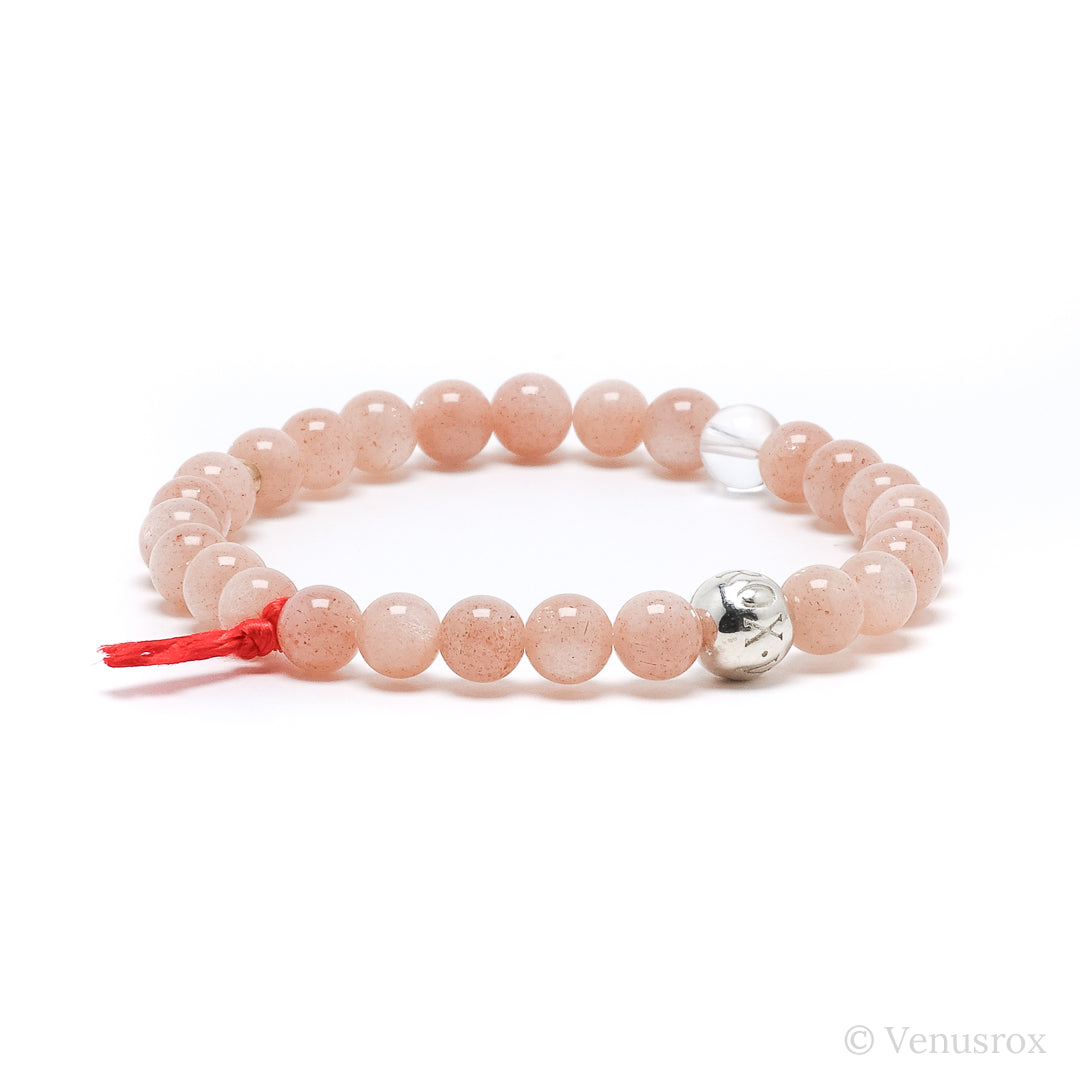 Peach Moonstone Bracelet from India | Venusrox