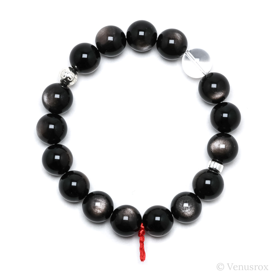 OBSIDIAN (SILVER SHEEN) BRACELET - BRACELETS