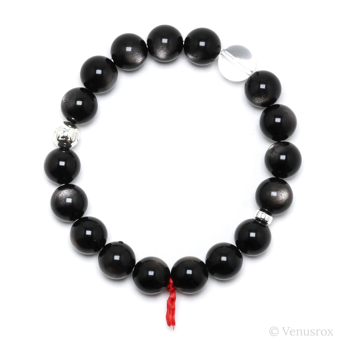 Silver Sheen Obsidian Bracelet from Mexico | Venusrox