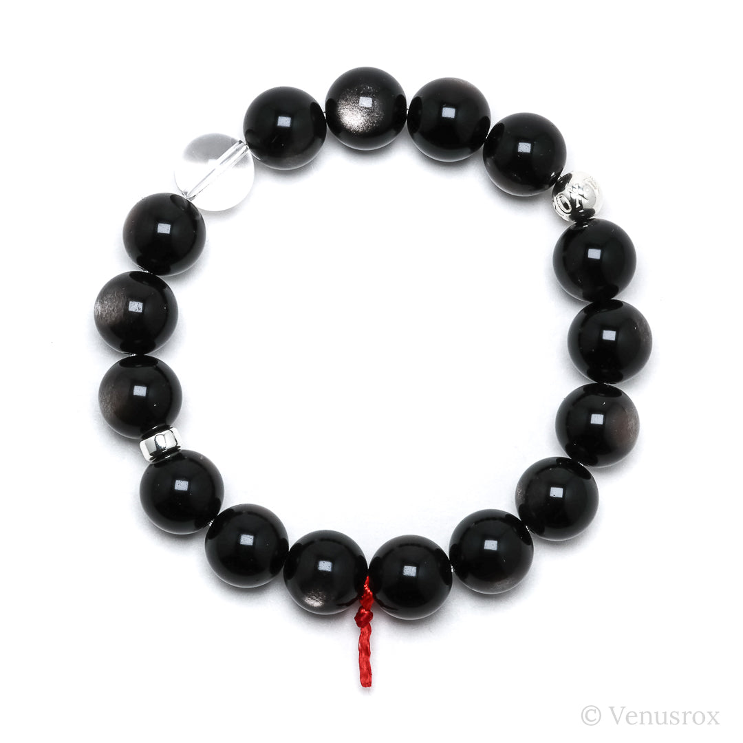 Silver Sheen Obsidian Bracelet from Mexico | Venusrox