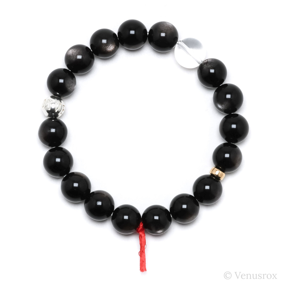 Silver Sheen Obsidian Bracelet from Mexico | Venusrox