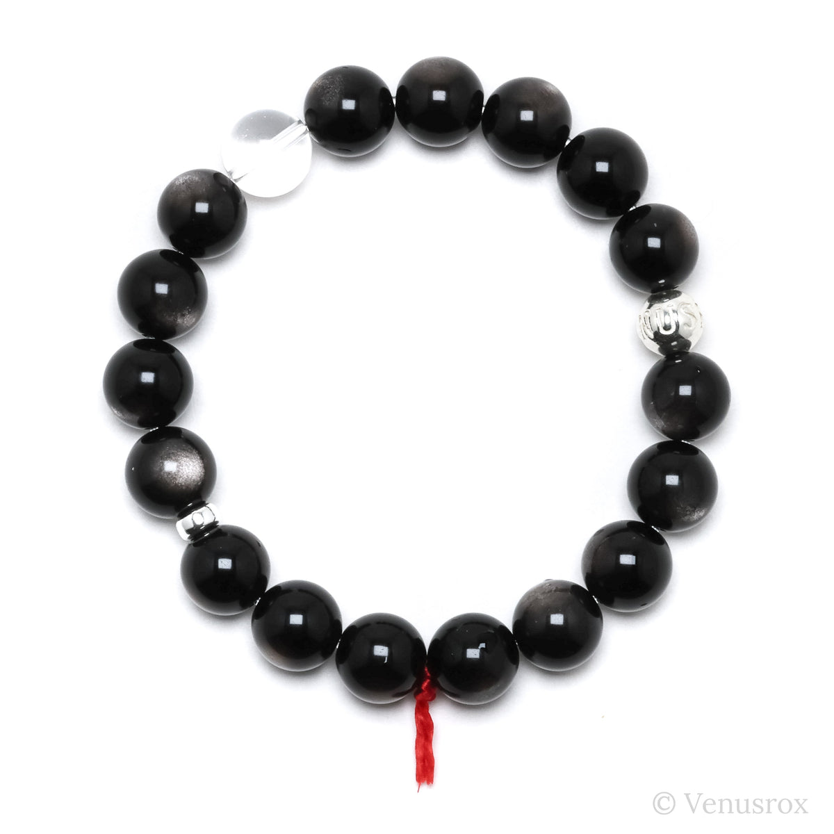 Silver Sheen Obsidian Bracelet from Mexico | Venusrox