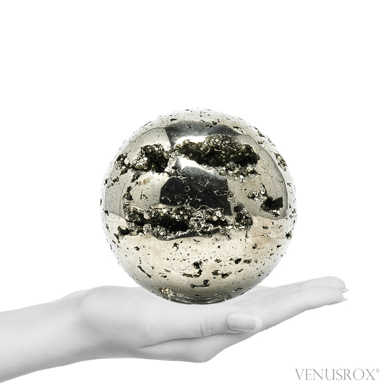 Pyrite Geode Sphere from Peru | Venusrox