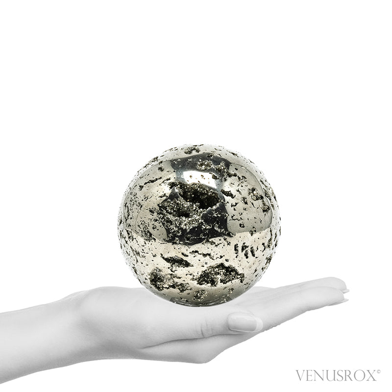 Pyrite Geode Sphere from Peru | Venusrox