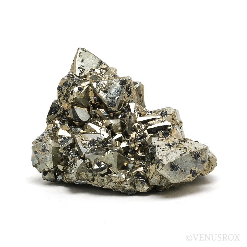 Pyrite Natural Cluster from the Huanzala Mine, Huallanca District, Dos de Mayo Province, Huánuco Department, Peru | Venusrox
