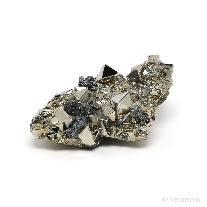 Pyrite with Sphalerite Natural Cluster from the Huanzala Mine, Huallanca District, Dos de Mayo Province, Huánuco Department, Peru | Venusrox