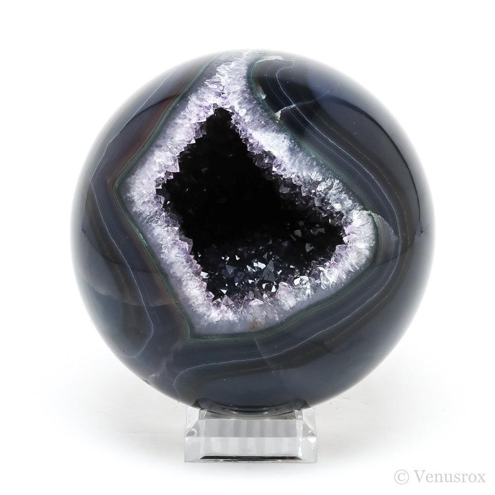 Clear Quartz & Agate Geode Sphere from Brazil | Venusrox