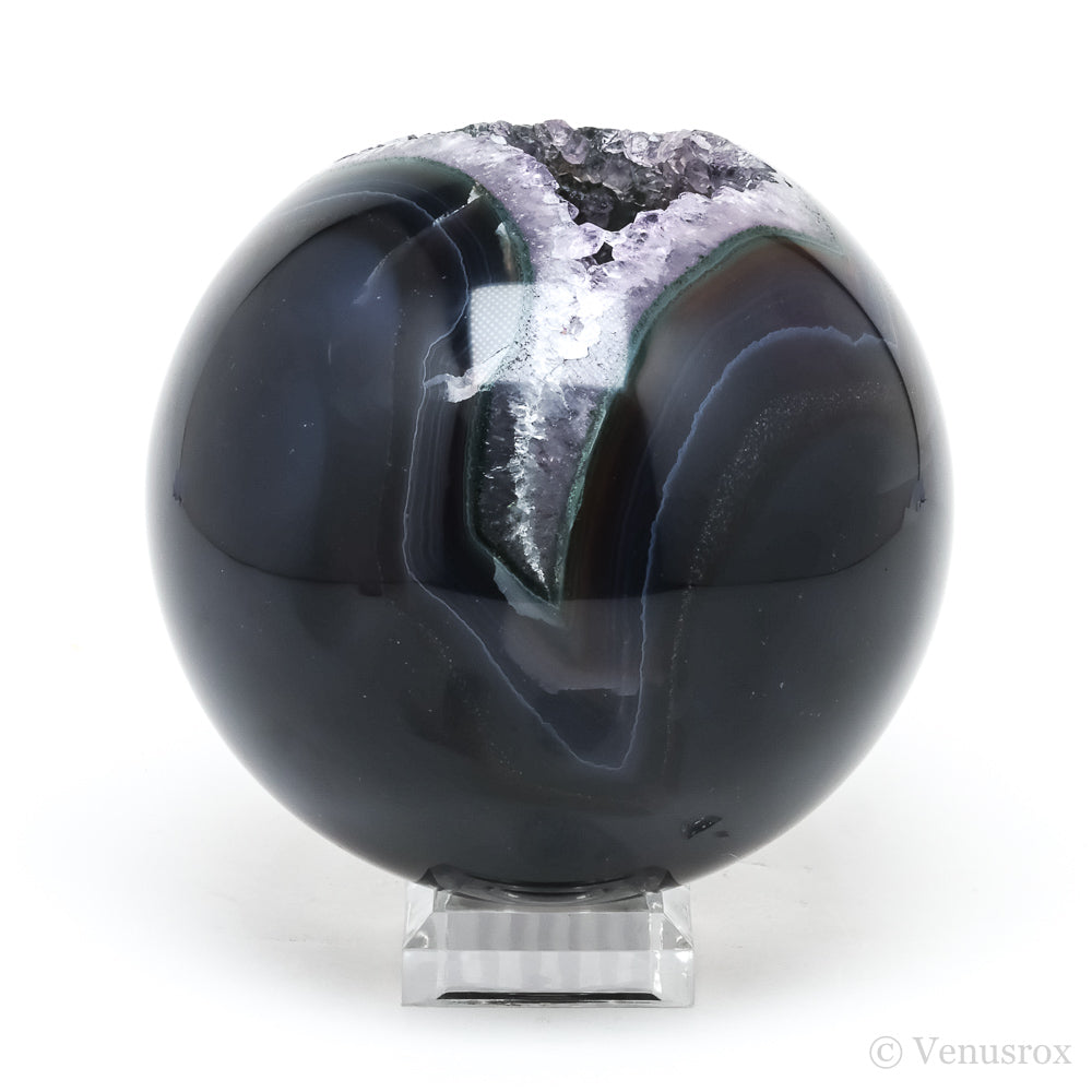 Clear Quartz & Agate Geode Sphere from Brazil | Venusrox