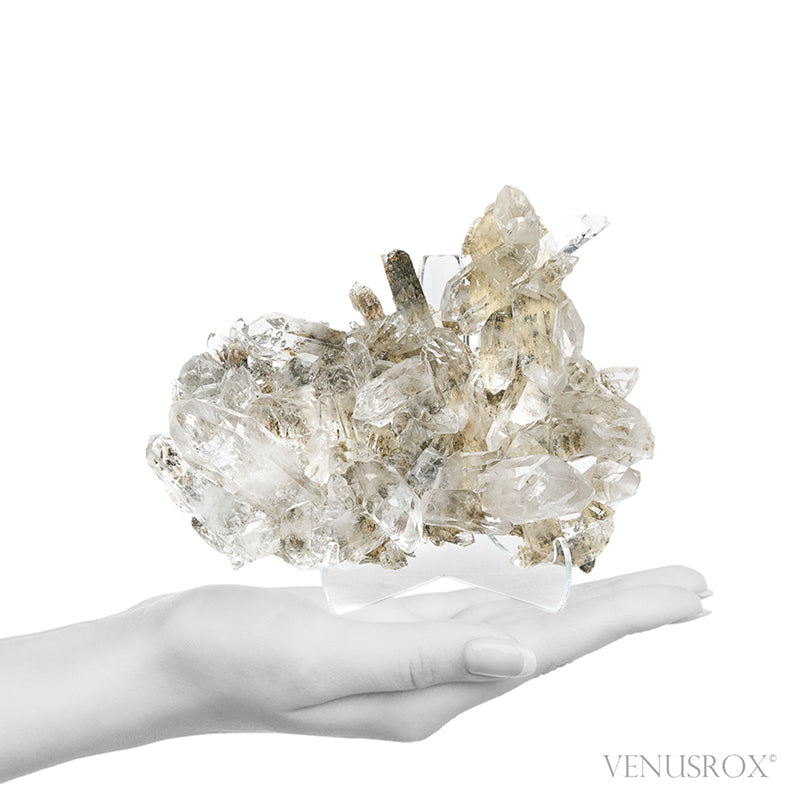 Chlorite Phantom Quartz Natural Cluster from Corinto, Minas Gerais, Brazil | Venusrox