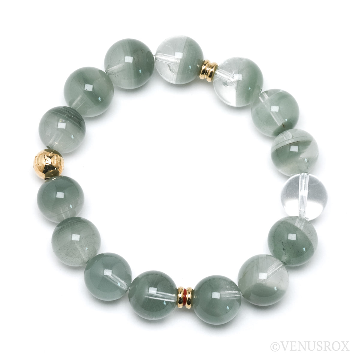 Chlorite Phantom Quartz Bracelet from Brazil | Venusrox