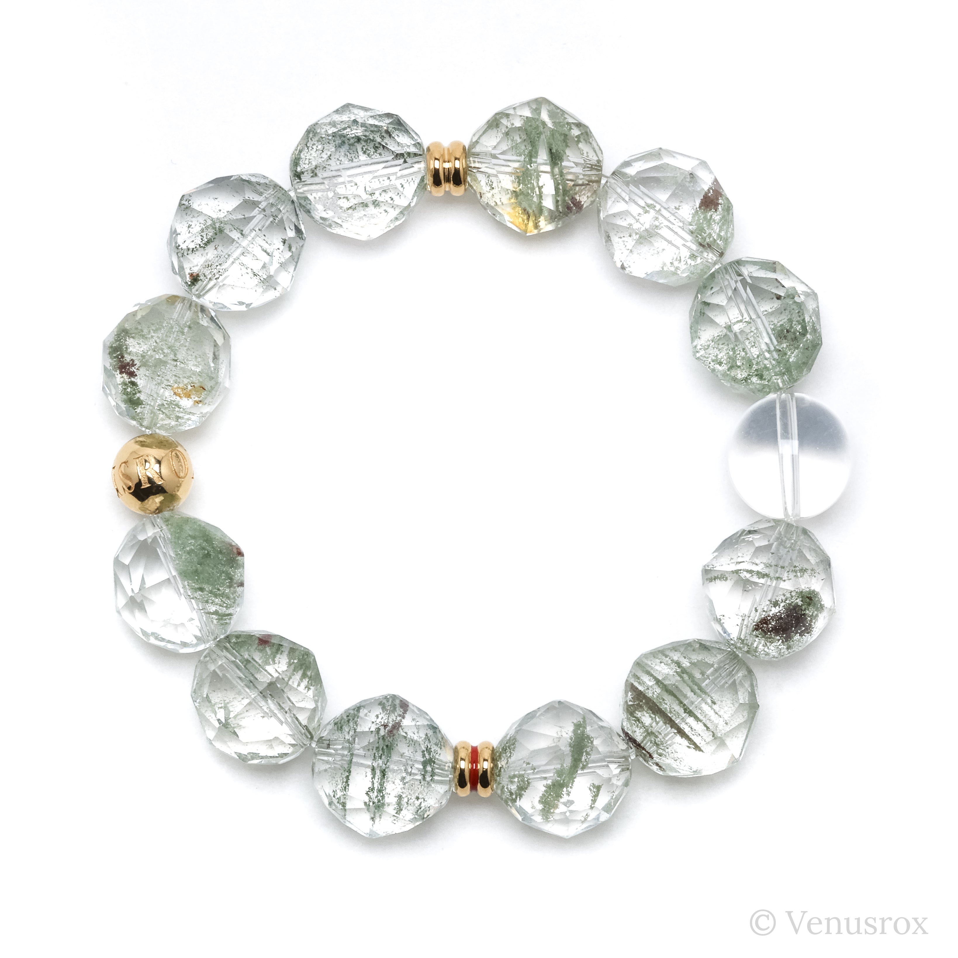 Chlorite Phantom Quartz Bracelet from Brazil | Venusrox