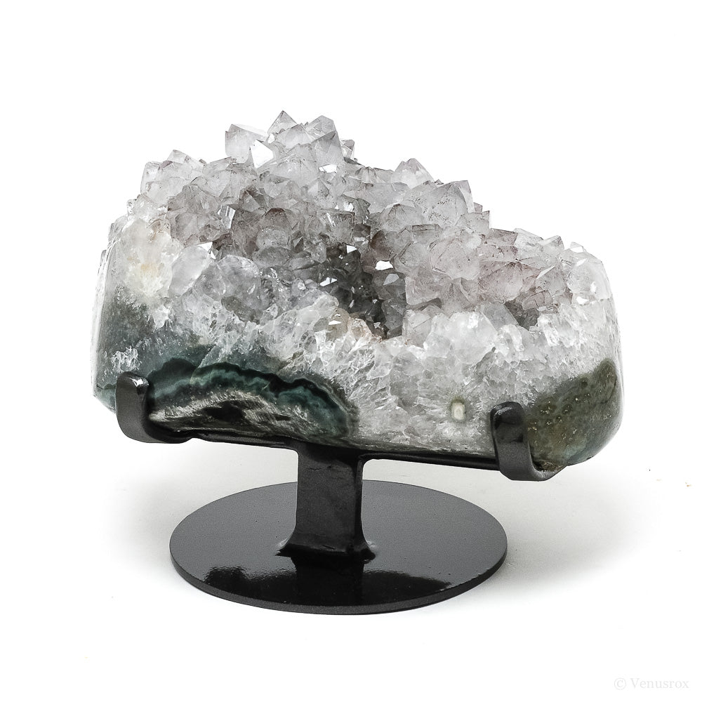 Clear Quartz Natural Cluster from Uruguay mounted on a bespoke stand | Venusrox