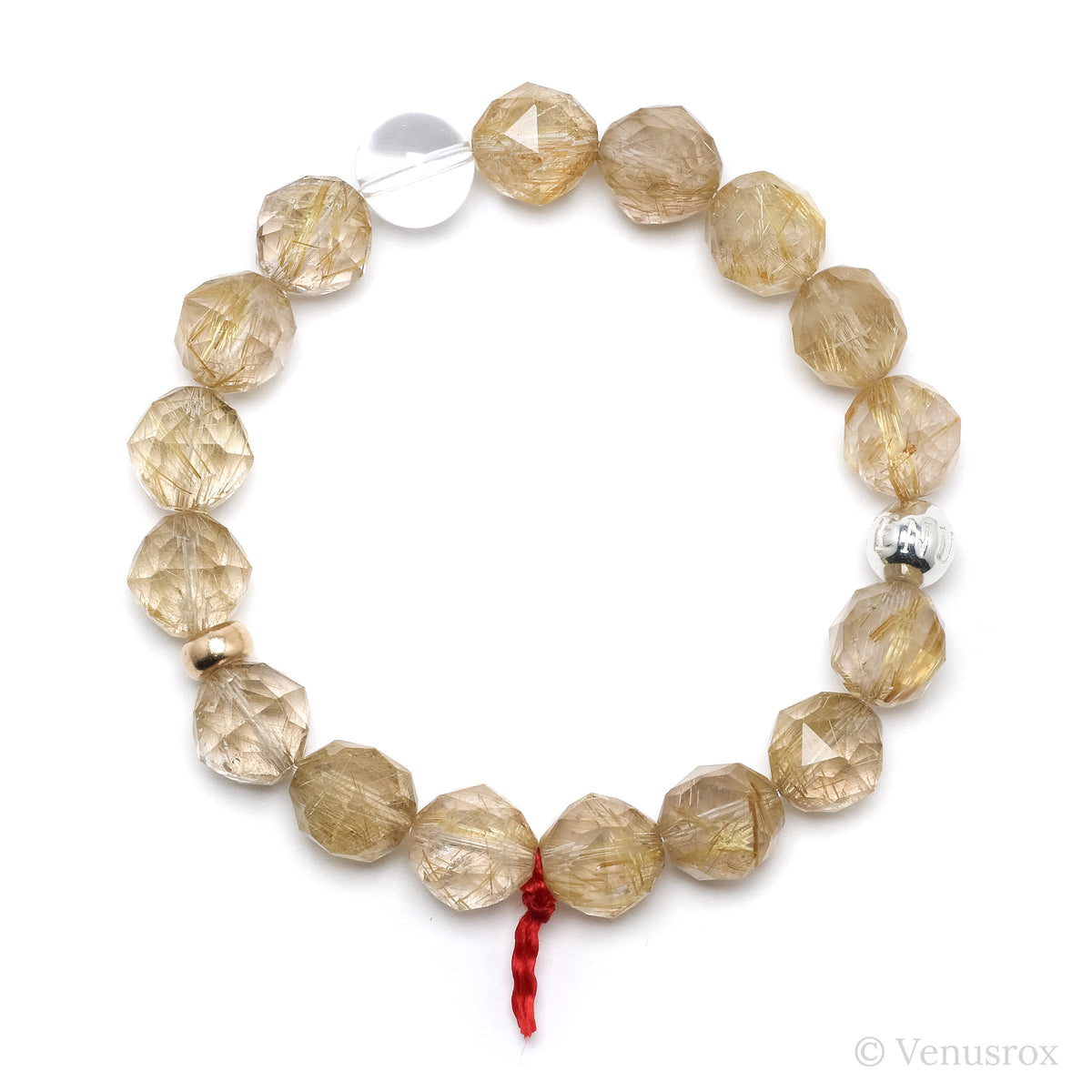Golden Rutilated Bracelet from Brazil| Venusrox