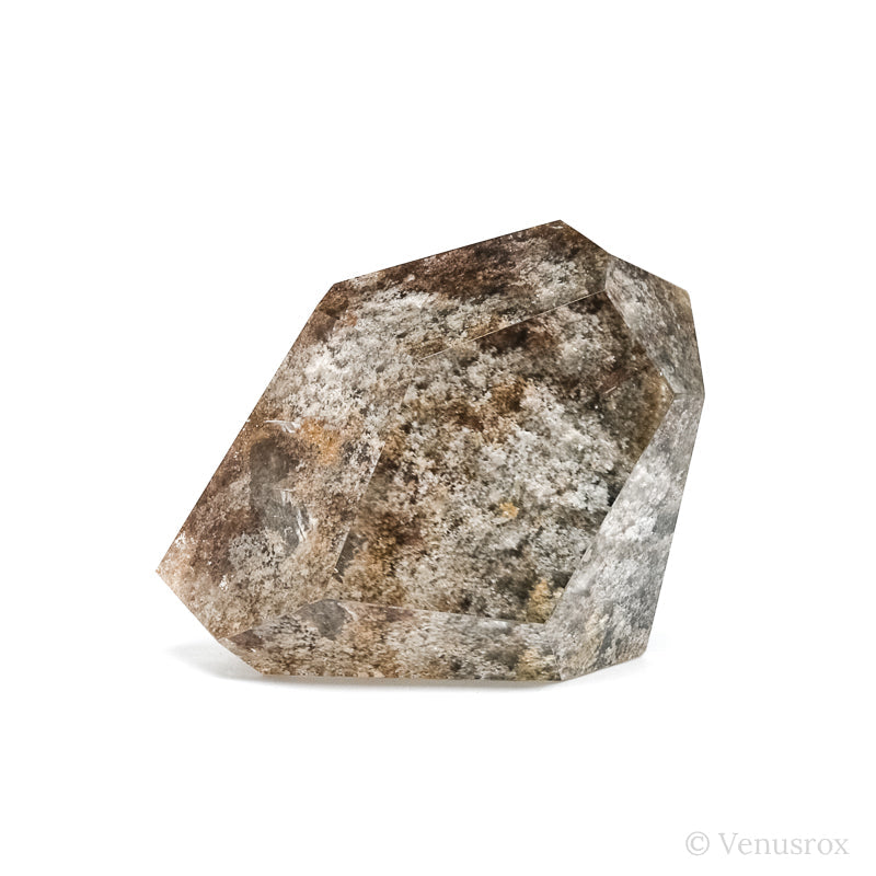 Lodalite/Smoky Quartz Part Polished/Part Natural Crystal from Brazil | Venusrox