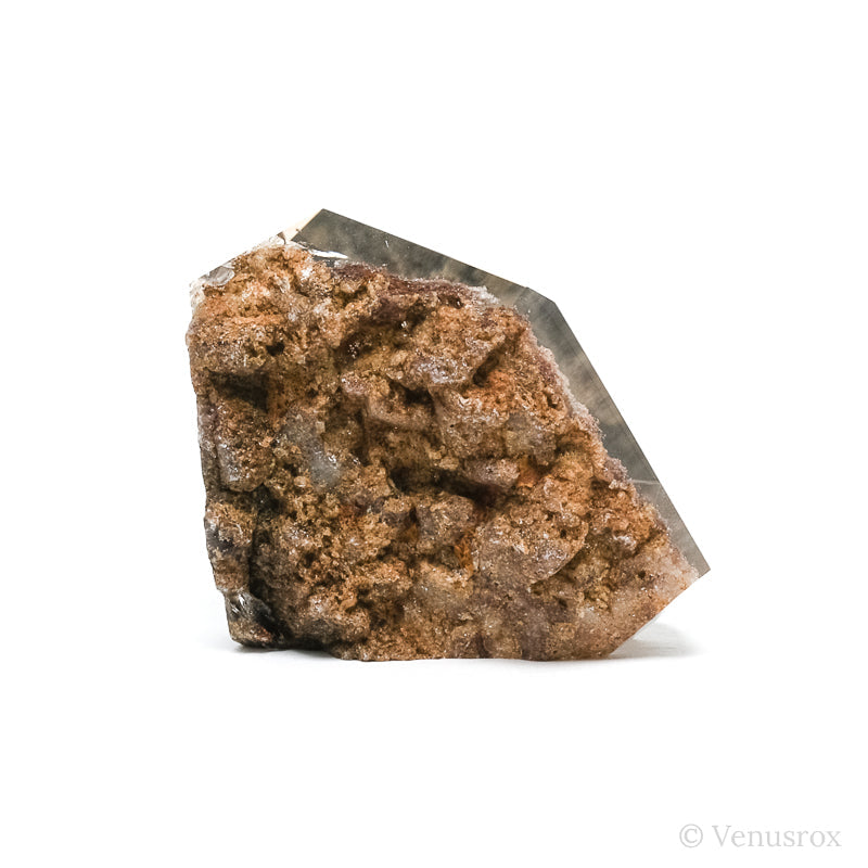 Lodalite/Smoky Quartz Part Polished/Part Natural Crystal from Brazil | Venusrox