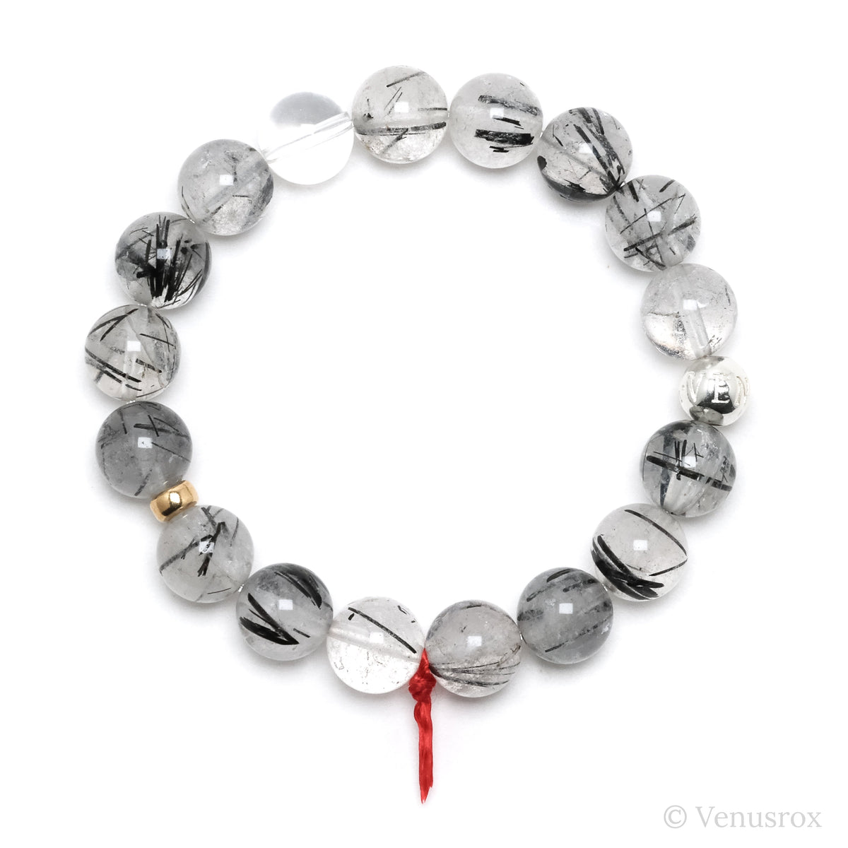 Tourmalinated Quartz Bracelet from Brazil | Venusrox