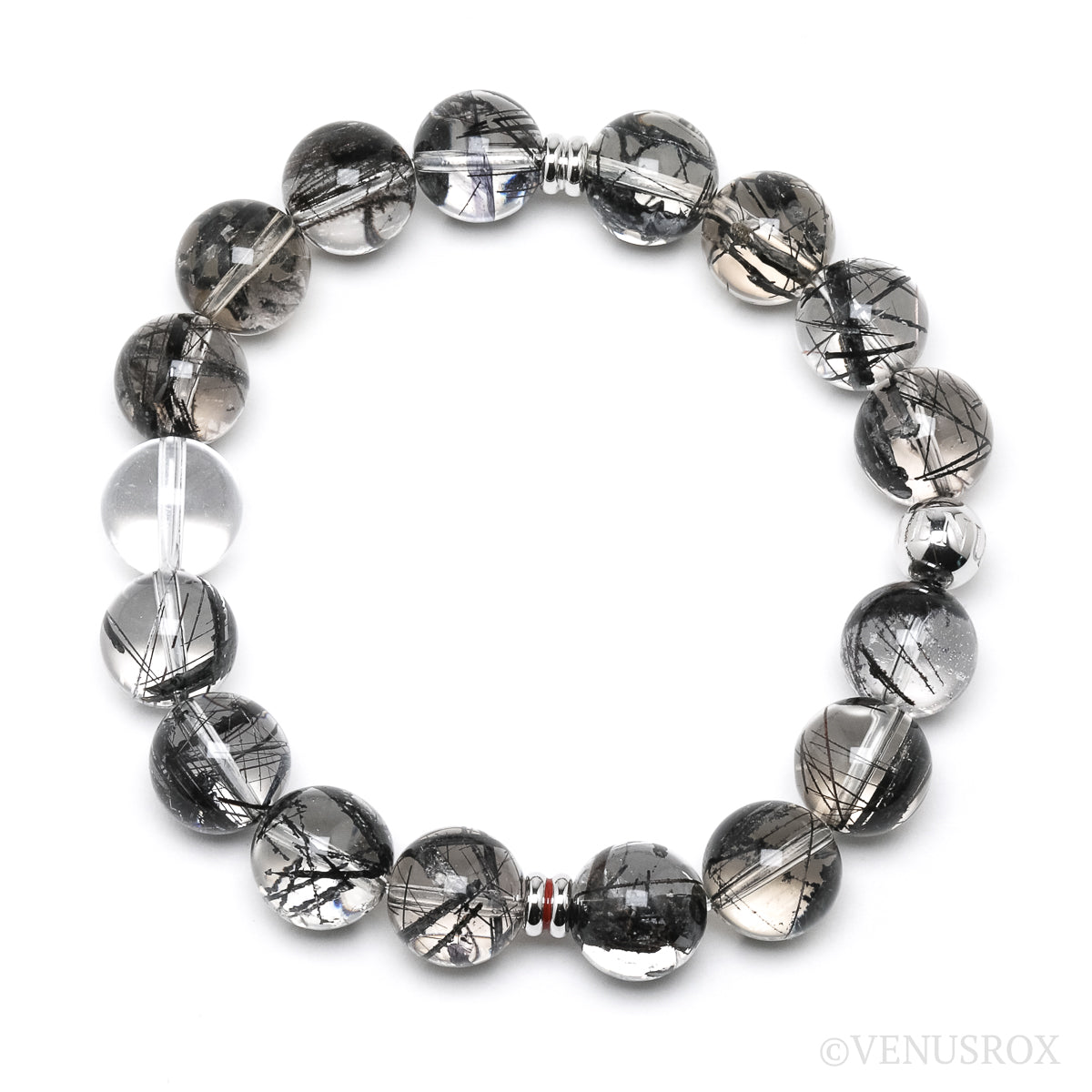 Tourmalinated Quartz Bracelet from Brazil | Venusrox